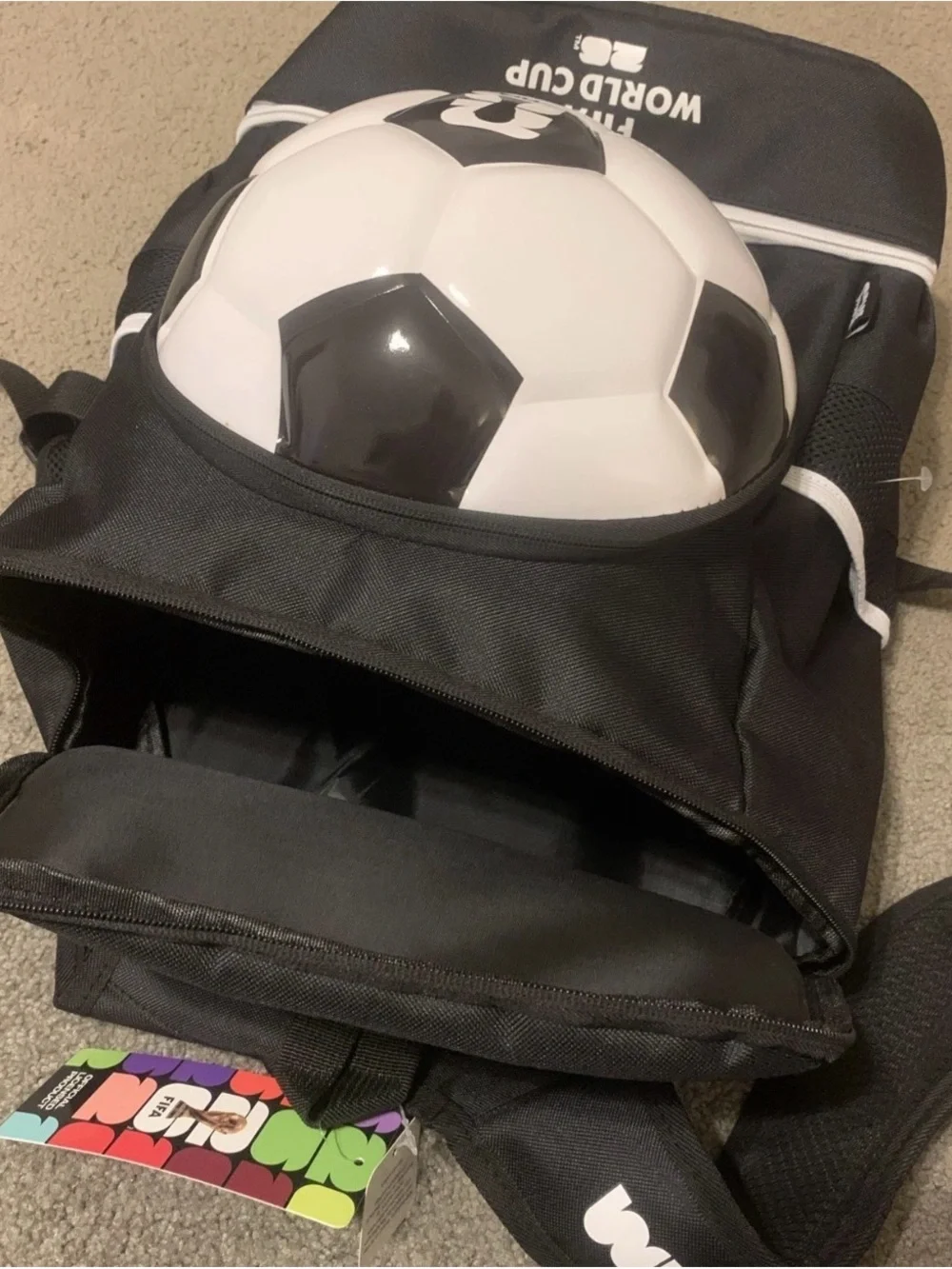 Fifa World Cup 2026 Backpack Soccer Ball Bag Sports NEW RARE Travel School Home